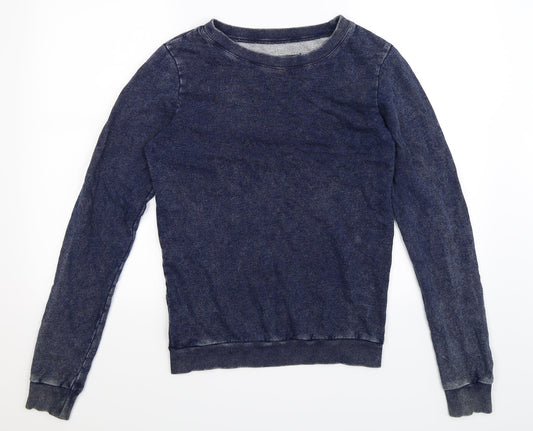 Preworn Womens Blue   Pullover Sweatshirt Size 12