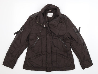 Additional front view of Yazz women’s grey jacket, size UK 12