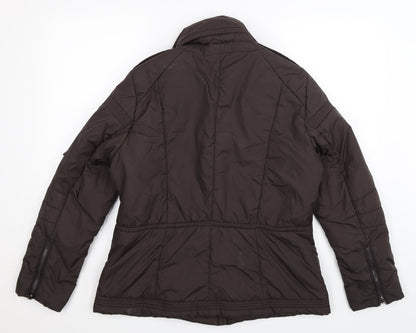 Back view of Yazz women’s grey jacket, size UK 12