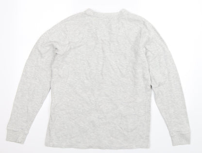 Back view of George men’s grey knit jumper, size S