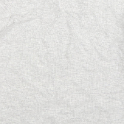 Brand and care label for George men’s grey knit jumper, size S