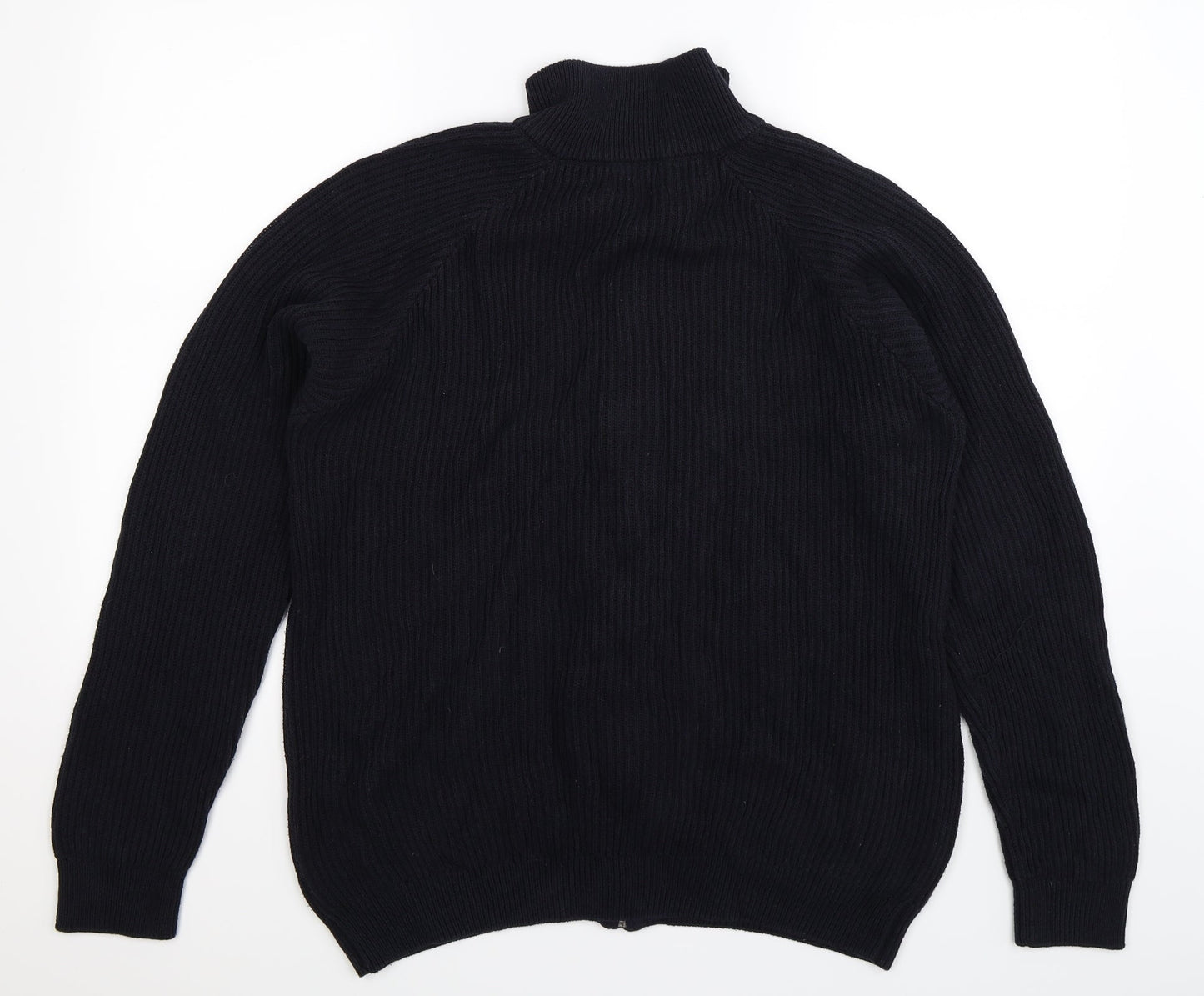 ACW85 Mens Blue  Knit Cardigan Jumper Size M