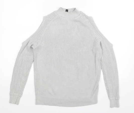 Divided Womens Grey  Knit Pullover Jumper Size XS
