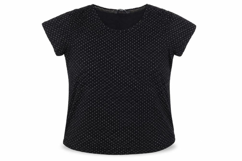 Bonmarché Womens Black Basic T-Shirt Size 12