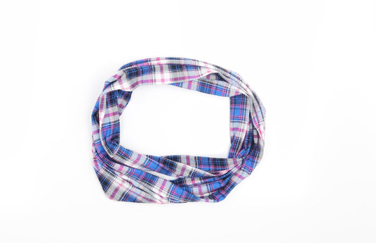 Preworn Womens Blue Check   Scarf