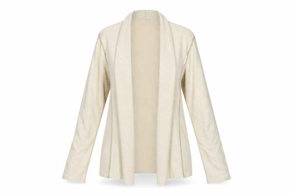 Offshoot Womens Beige  Knit Cardigan Jumper Size M