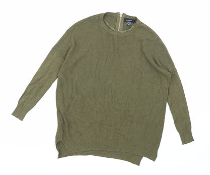 Additional front view of Atmosphere women’s green knit jumper, size UK 6