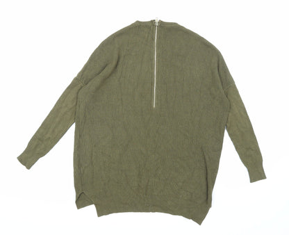 Back view of Atmosphere women’s green knit jumper, size UK 6