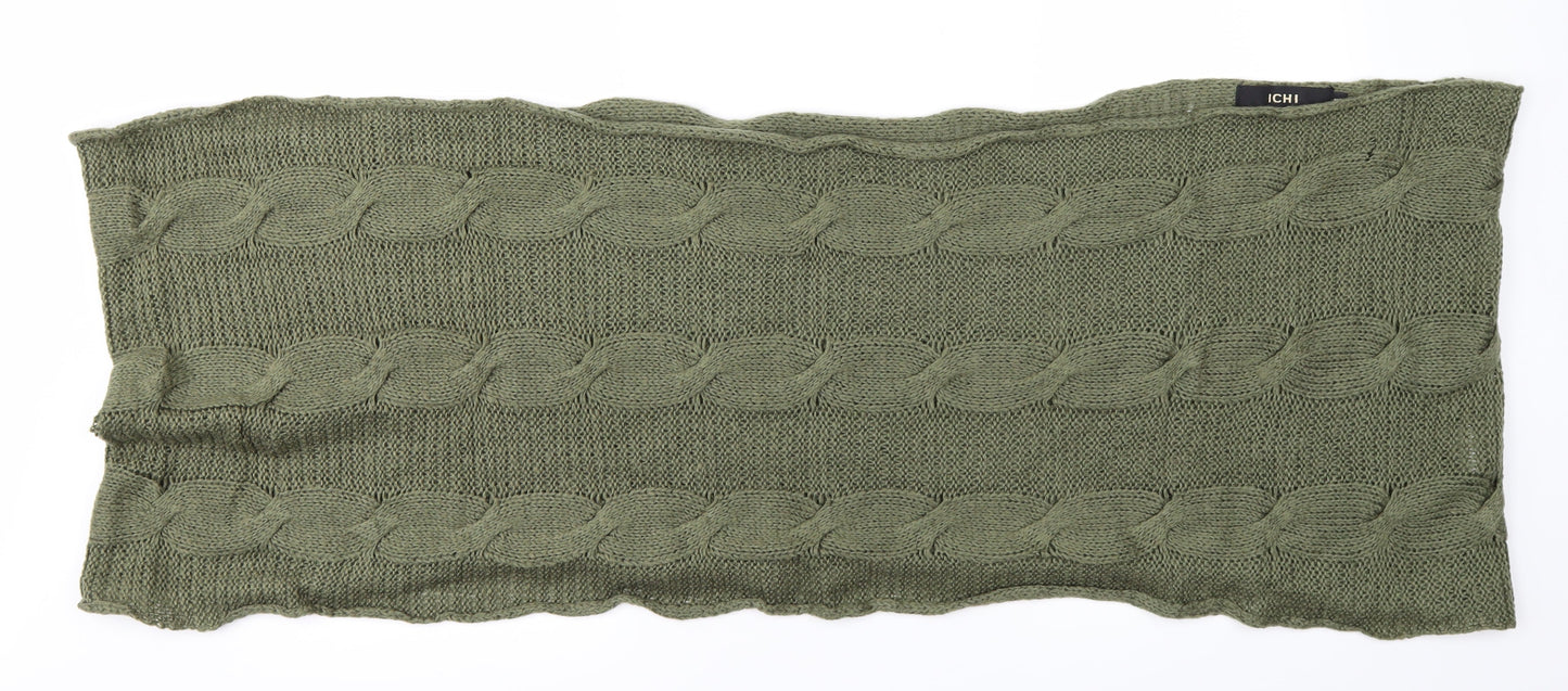 ICHI Womens Green  Knit  Scarf