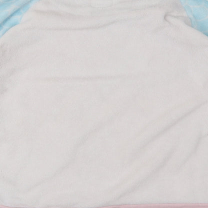 Brand and care label for Disney women’s blue jumper, size UK 12