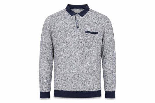 Front view of River Island men’s blue jumper, size M