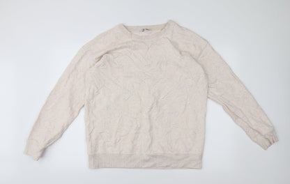 Additional front view of Next women’s white jumper, size L