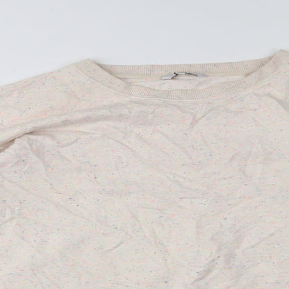 Close-up detail of Next women’s white jumper, size L