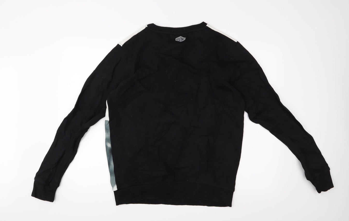 Blue Inc Mens Black   Pullover Jumper Size L