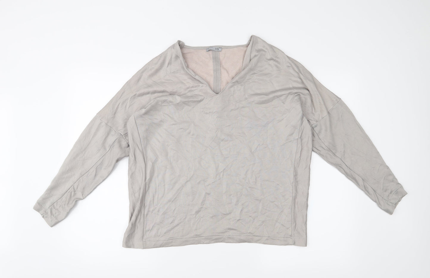 Zara Womens Grey   Pullover Jumper Size S
