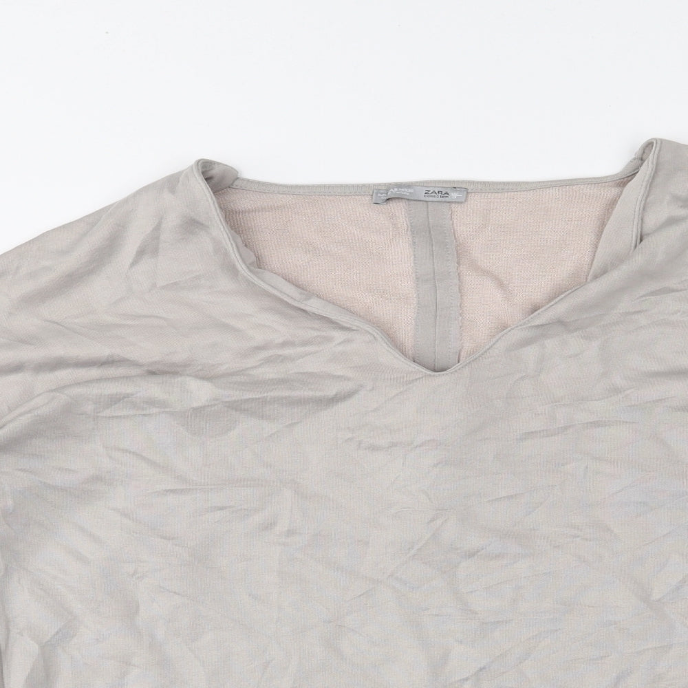 Zara Womens Grey   Pullover Jumper Size S