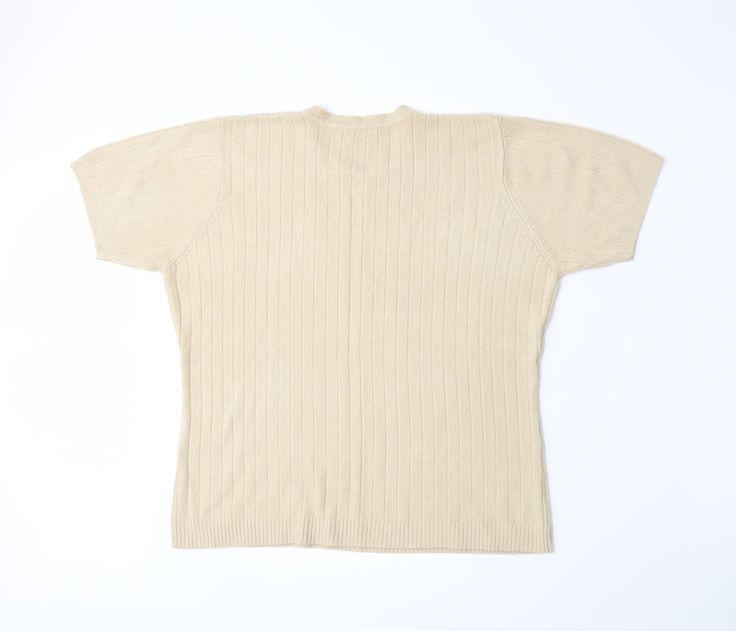 Preworn Womens Beige  Knit Pullover Jumper Size M