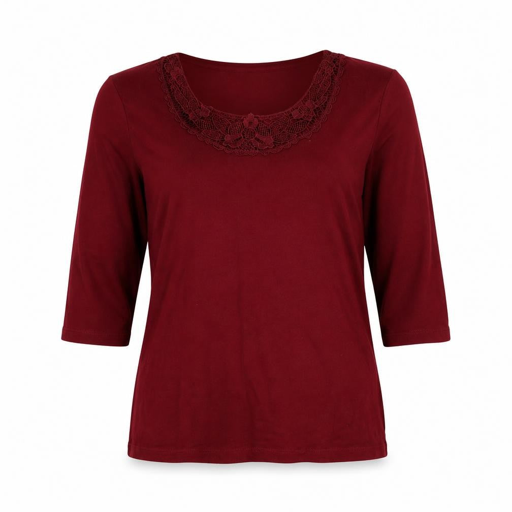 Marks & Spencer Womens Red   Basic T-Shirt Size 12
