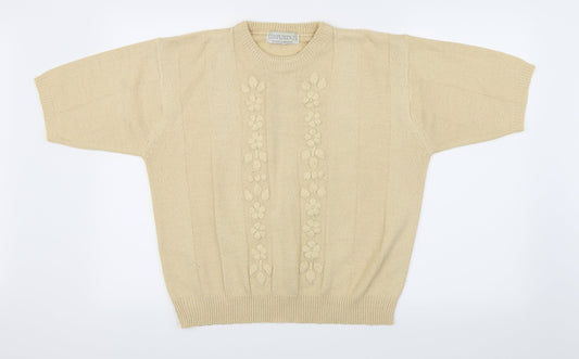 Compliments Womens Beige   Pullover Jumper Size M