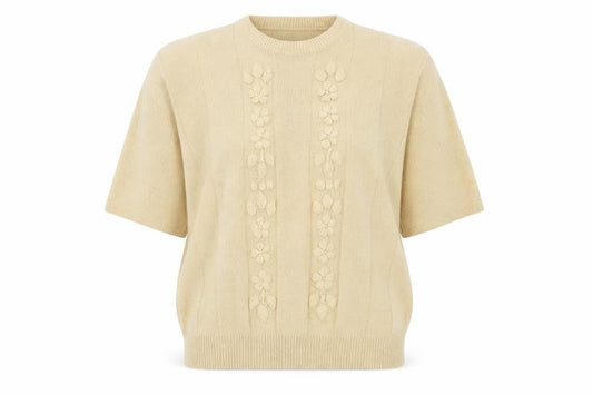 Front view of Compliments women’s beige jumper, size M