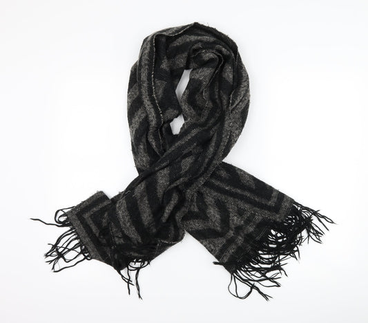 Preworn Womens Grey Striped   Scarf