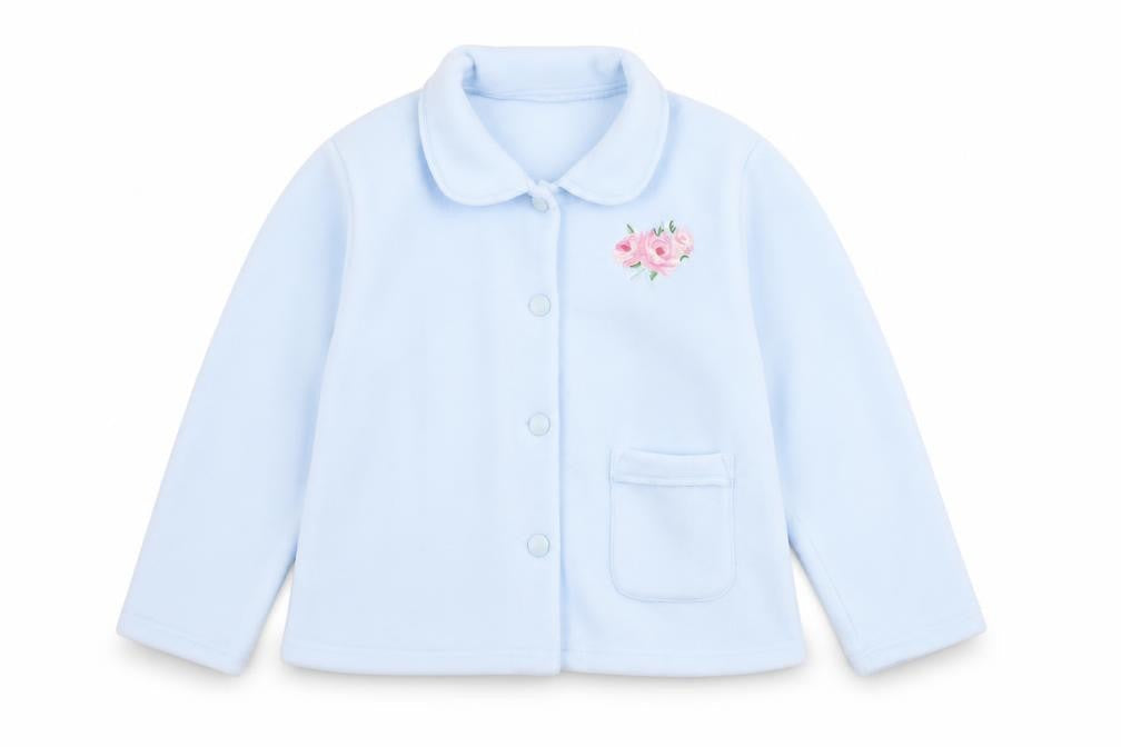 Preworn Womens Blue Floral Fleece Top Pyjama Top Size L