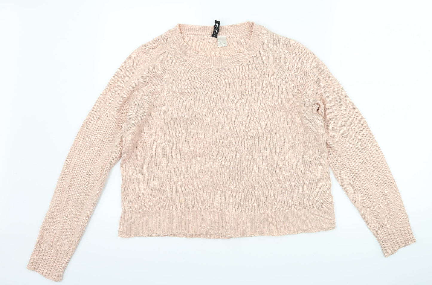 H&M Womens Pink   Pullover Jumper Size M