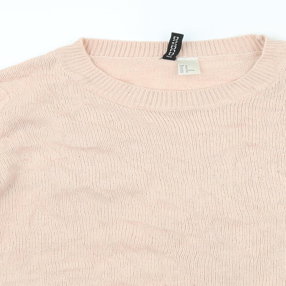H&M Womens Pink   Pullover Jumper Size M