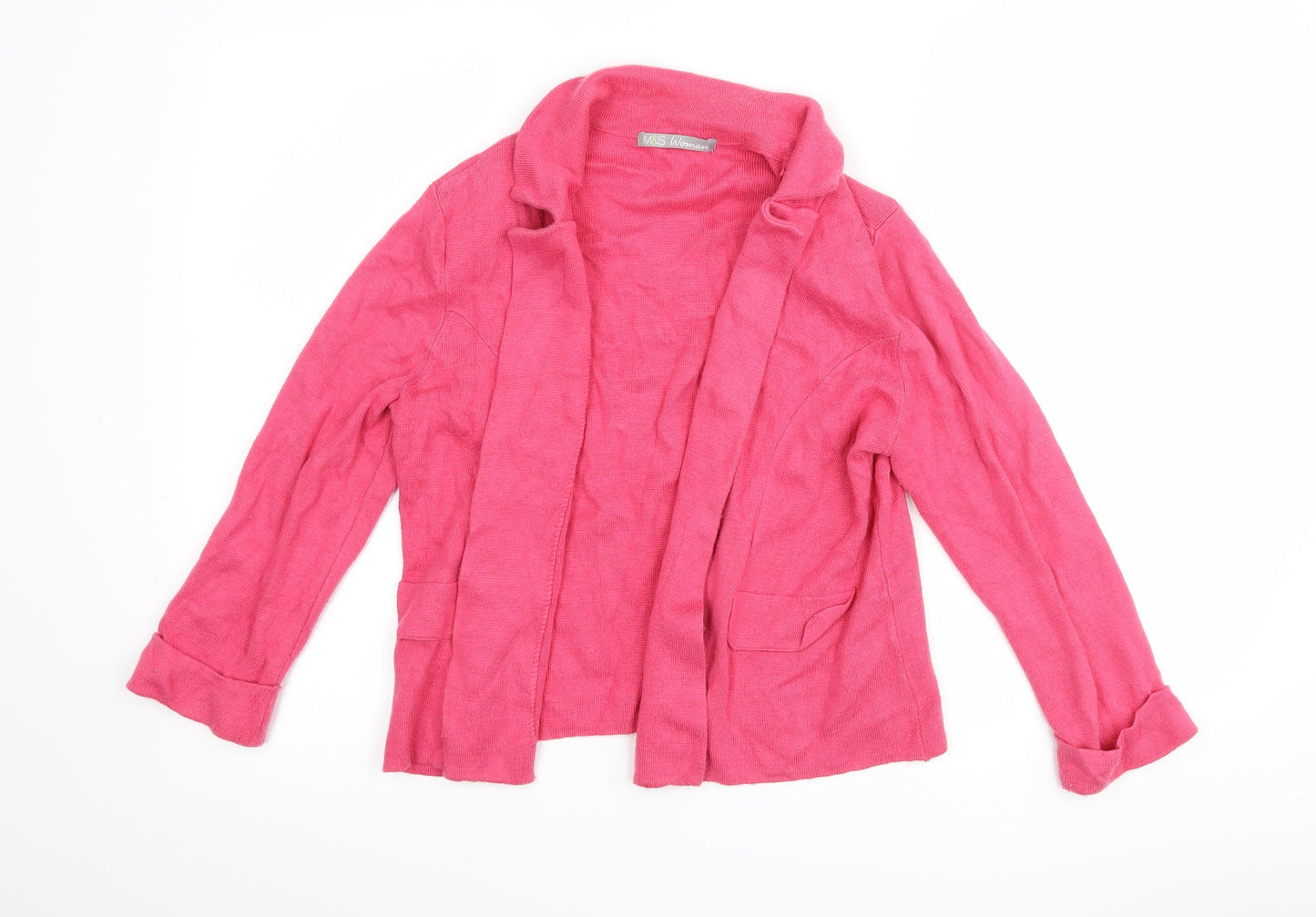 Marks and Spencer Womens Pink   Jacket Blazer Size 12