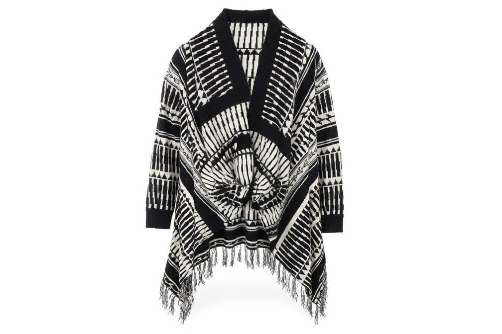 Cameo Rose Womens Beige Geometric Knit Cardigan Jumper Size S