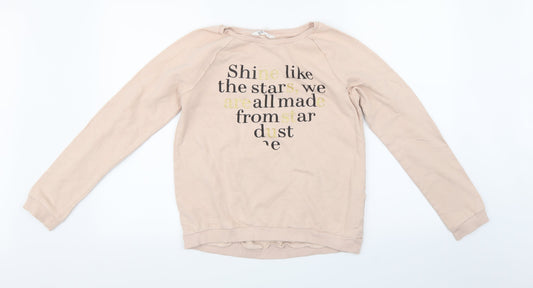 H&M Girls Pink   Pullover Sweatshirt Size 15 Years