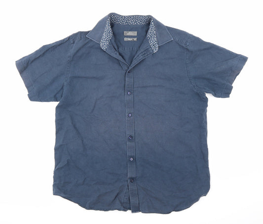 John Lewis Mens Blue    Button-Up Size 42