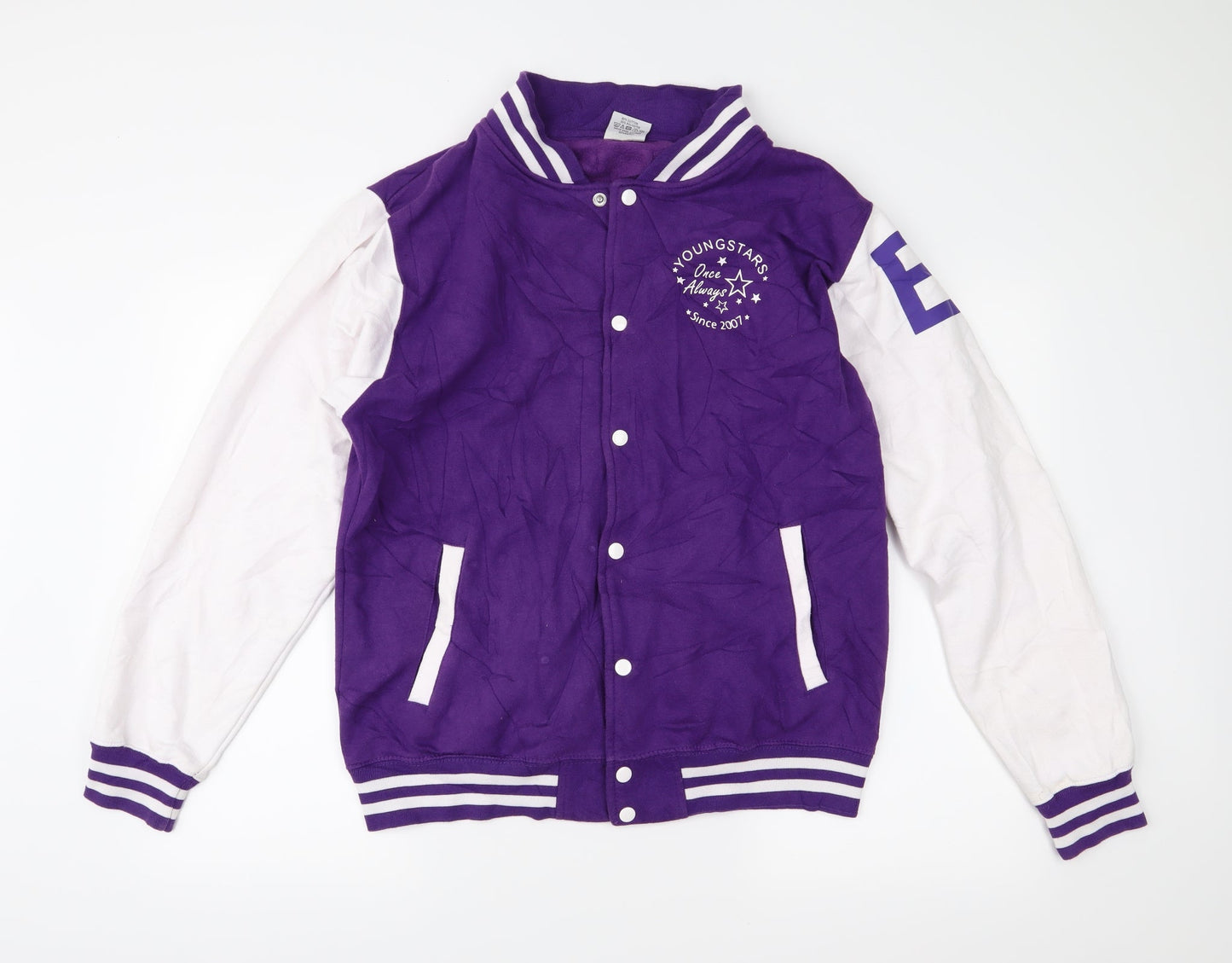 Awdis Boys Purple  Jersey Jacket  Size L