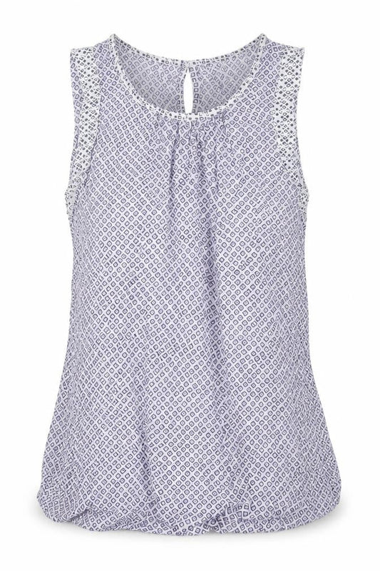 NEXT Womens Purple Geometric  Camisole Blouse Size 8