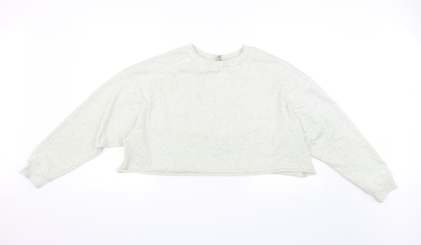 ASOS Womens Grey   Pullover Sweatshirt Size 10  - Crop Jumper