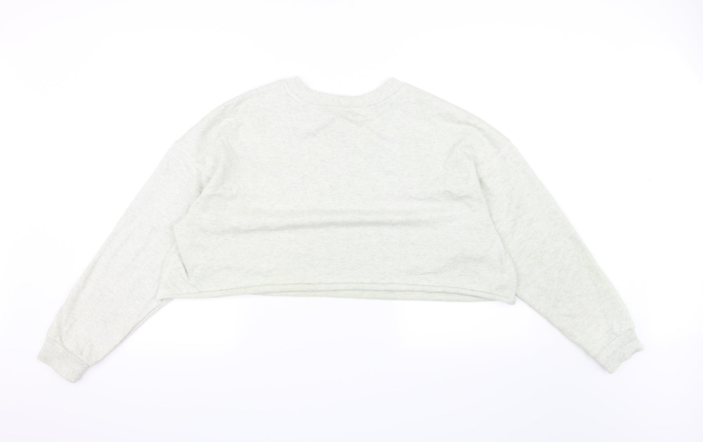 ASOS Womens Grey   Pullover Sweatshirt Size 10  - Crop Jumper