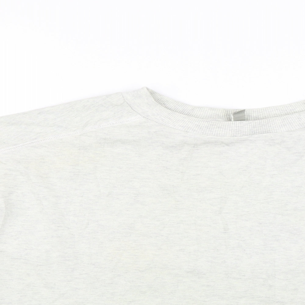 ASOS Womens Grey   Pullover Sweatshirt Size 10  - Crop Jumper