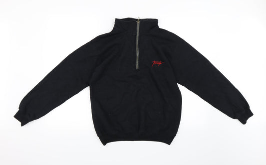 New Look Mens Black   Henley Sweatshirt Size XS