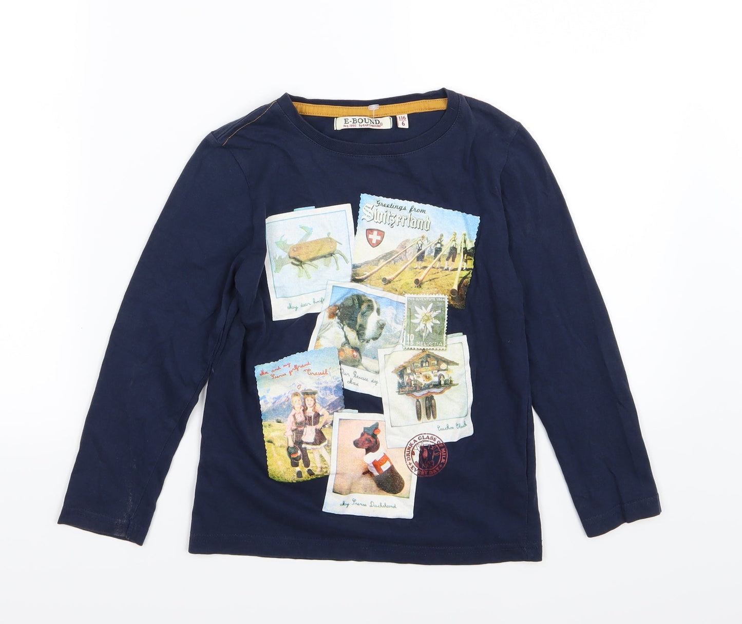 E-bound Boys Blue  Jersey Basic T-Shirt Size 6 Years  - Switzerland