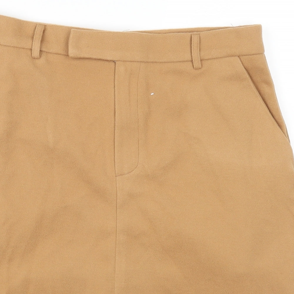 Preworn Womens Beige   Straight & Pencil Skirt Size 30 in