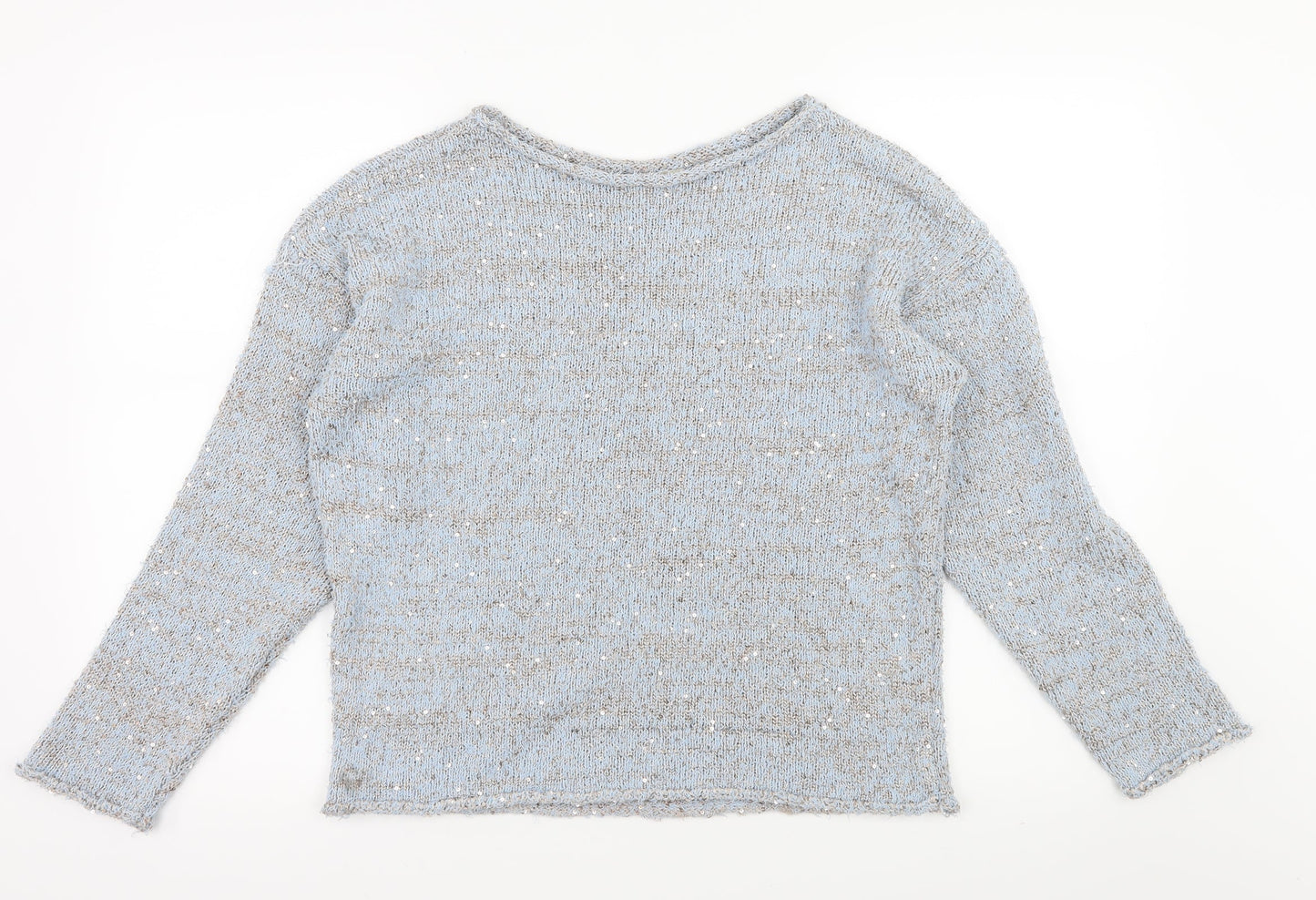George Womens Blue  Knit Pullover Jumper Size 16