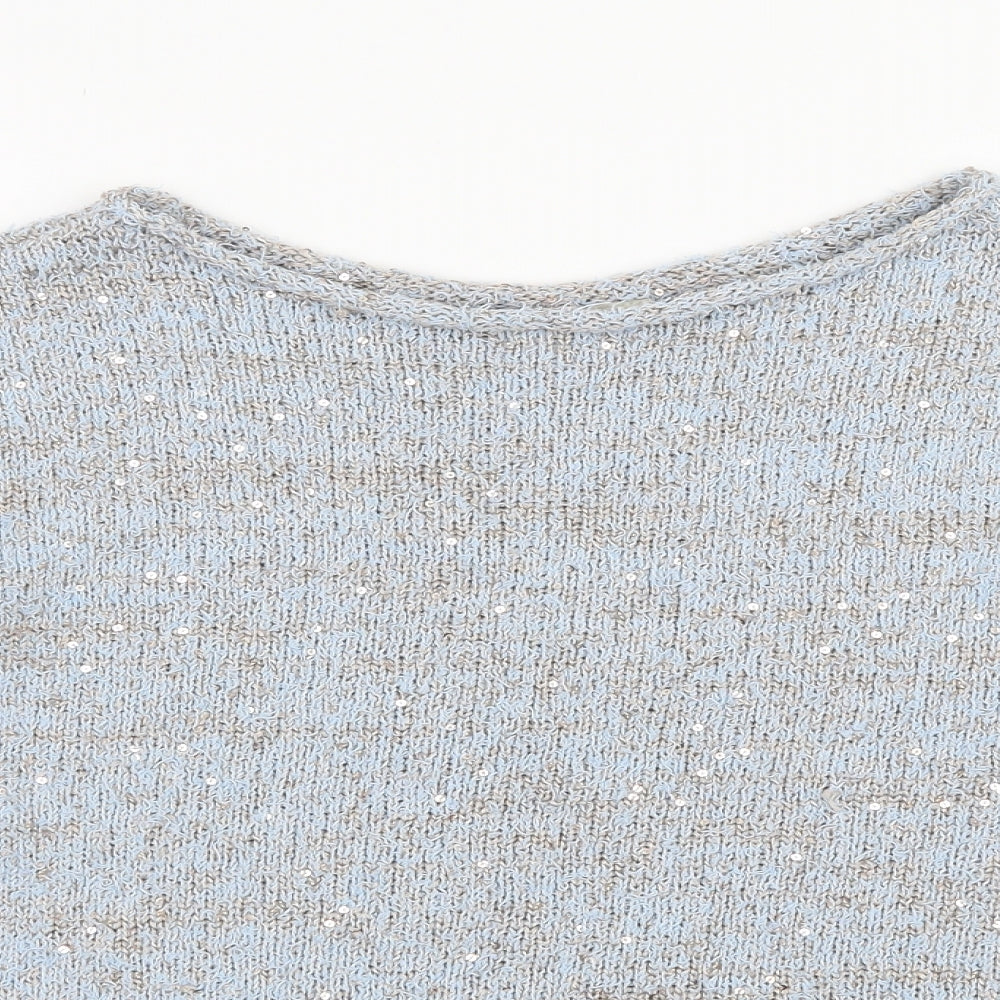 George Womens Blue  Knit Pullover Jumper Size 16