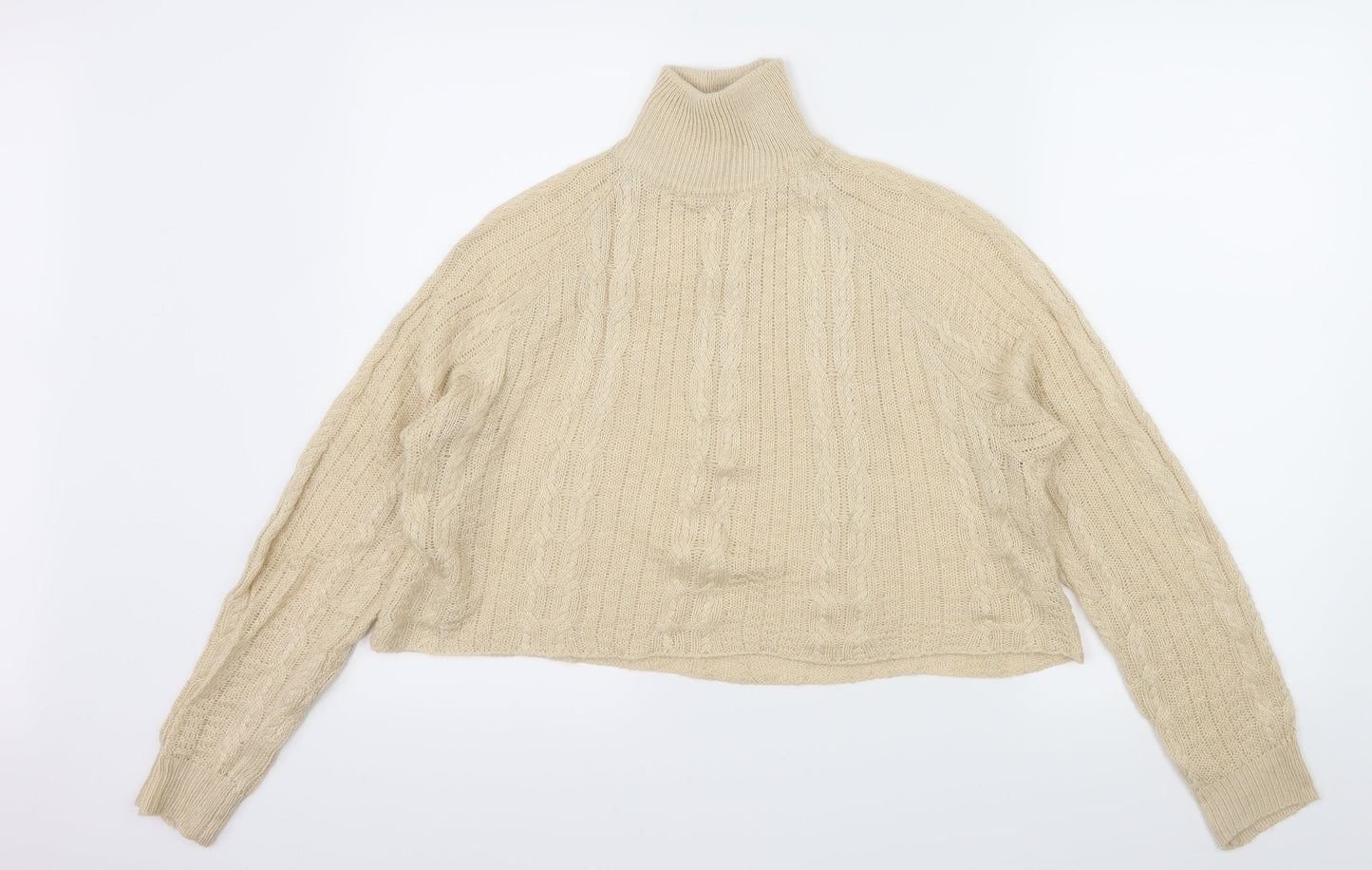 Preworn Womens Beige  Knit Pullover Jumper Size L