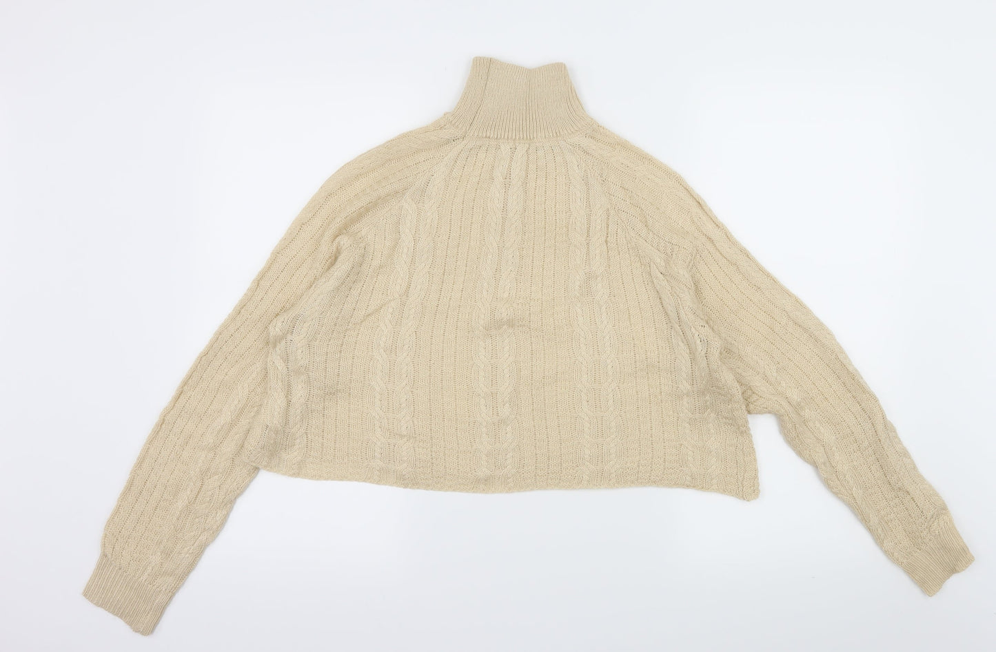 Preworn Womens Beige  Knit Pullover Jumper Size L