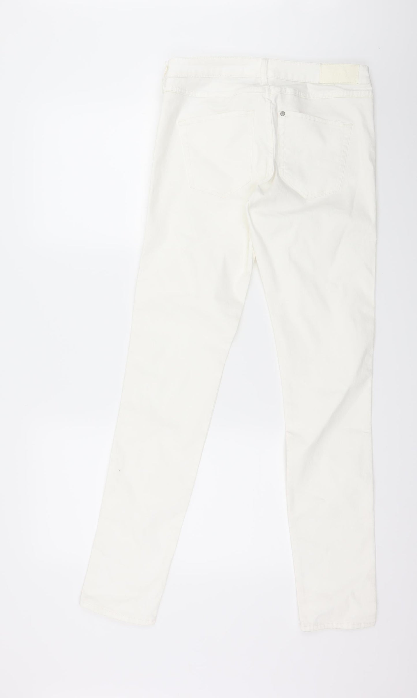 H&M Womens White  Denim Skinny Jeans Size 29 in L32 in