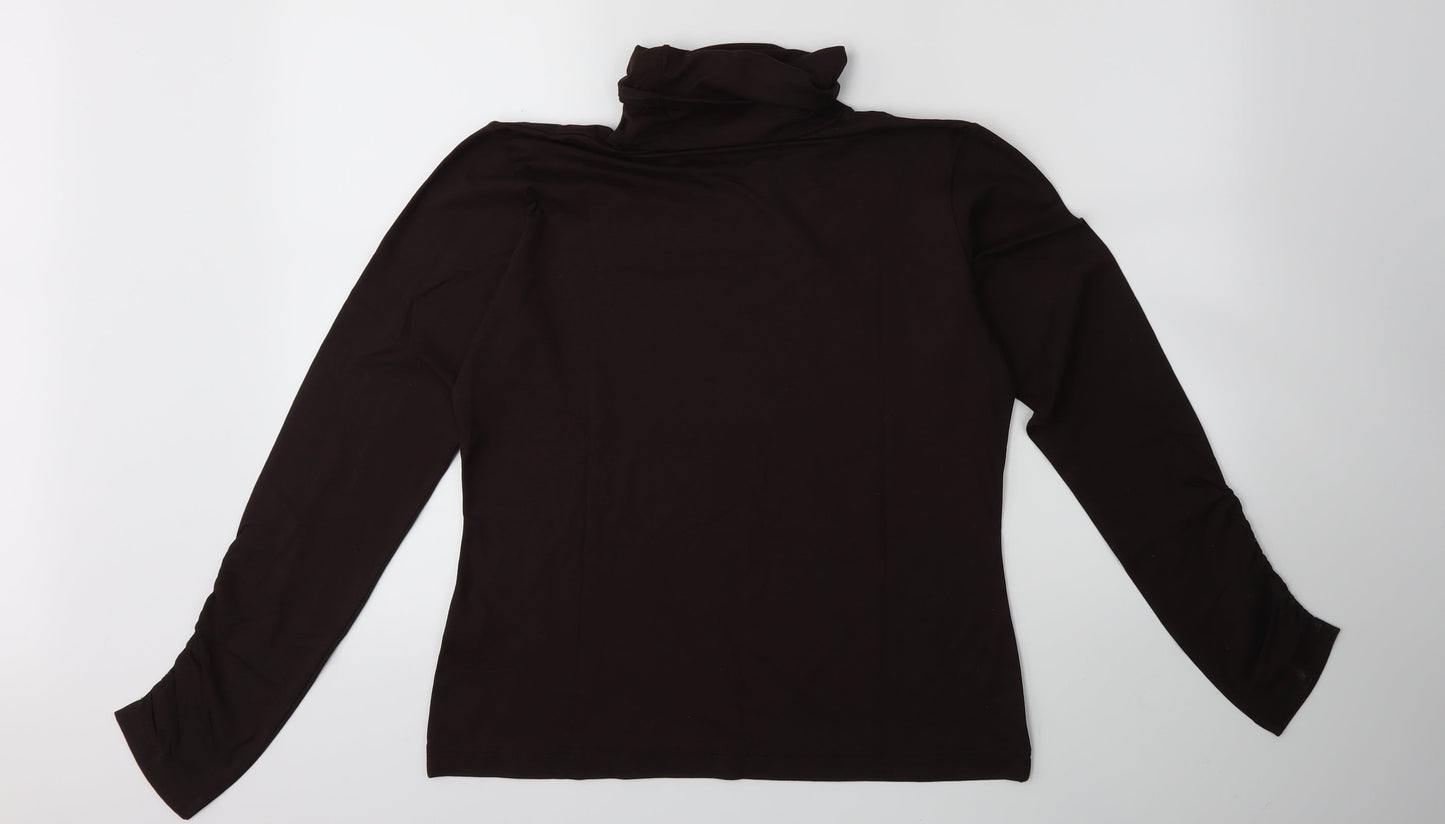 cryillus Womens Brown   Basic T-Shirt Size L