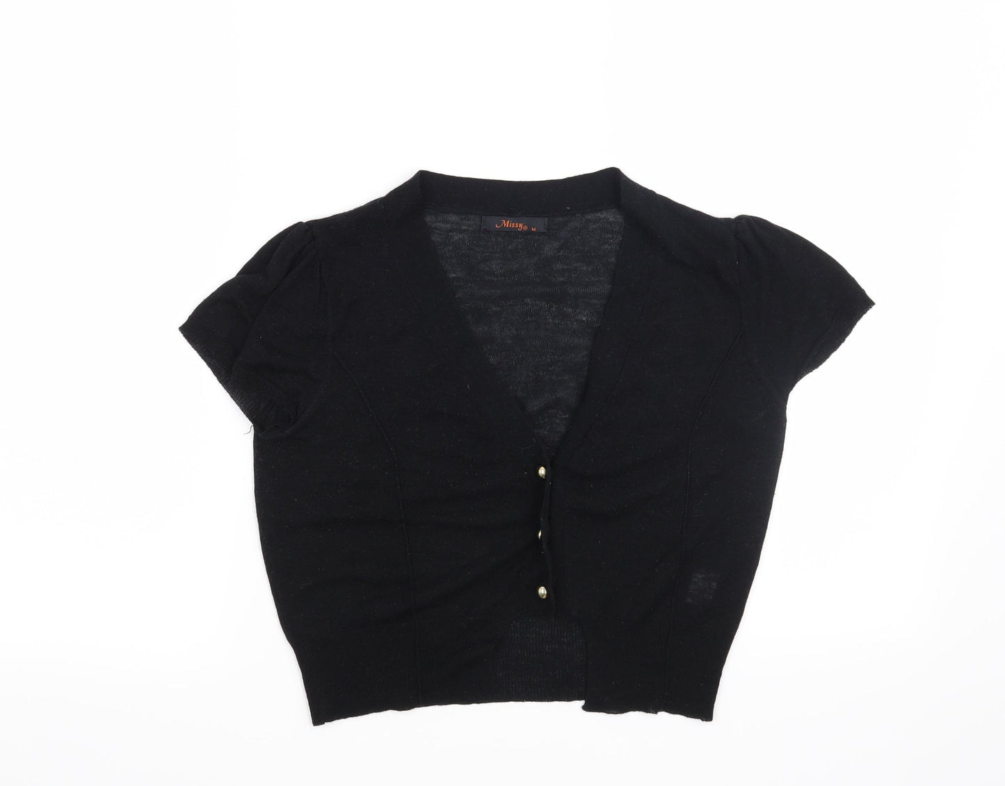 Missy Womens Black   Cardigan Jumper Size M