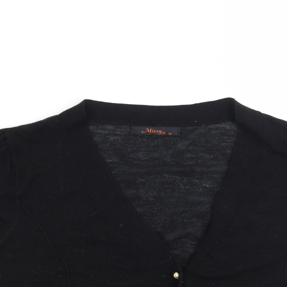 Missy Womens Black   Cardigan Jumper Size M