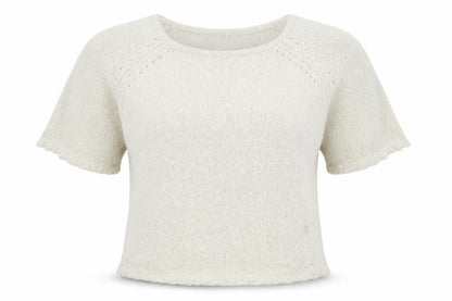 Front view of F&F women’s beige jumper, size UK 14