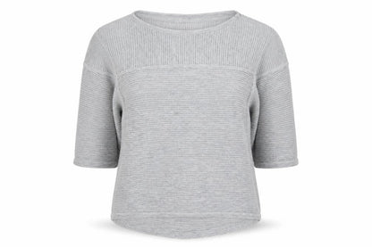 Front view of Next women’s grey jumper, size UK 14